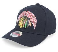 Mitchell & Ness Chicago Blackhawks NHL Letterman Stretched Snapback Curved Cap