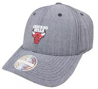 Mitchell & Ness Chicago Bulls BH72G2 110 Curved Poly Herringbone Snapback Cap