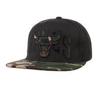 Mitchell & Ness Chicago Bulls Camo Visor Snapback NBA Cap, One Size