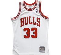 Mitchell & Ness Chicago Bulls Scottie Pippen 33 White Replica Swingman Jersey 2