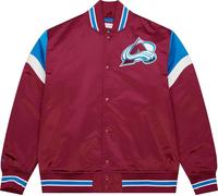 Mitchell & Ness Colorado Avalanche NHL Heavyweight Satin Jacket Red Windbreaker