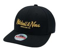 Mitchell & Ness INTL230 Black White Branded Pinscript Classic Red Stretch Snapback Cap Adjustable Fit