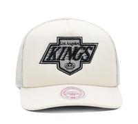Mitchell & Ness Los Angeles Kings NHL Vintage Trucker Mesh Snapback Hat Cap - Off White, Off-white, One size