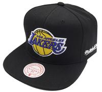 Mitchell & Ness Los Angeles Lakers Black English Dropback Snapback Cap