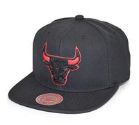 Mitchell & Ness Men Snapback Caps Solid Teams Siren Chicago Bulls Black one Size