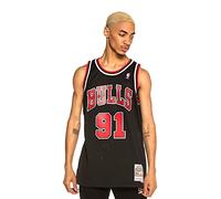 Mitchell & Ness Men's Chicago Bulls Blouse, Black, XL