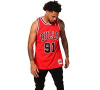 Mitchell&Ness Men's Chicago Bulls Blouse, Scarlet, M