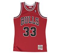 Mitchell&Ness Men's Chicago Bulls Blouse, Scarlet, XXL