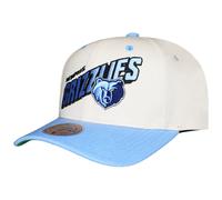 Mitchell & Ness Mens NBA Memphis Grizzlies Retro Type Pro Cap - Blue & White - One Size