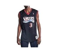 Mitchell & Ness Men's Shirt Philadelphia 76ERS | Allen Iverson 2000-01#3 - NBA Swingman Black