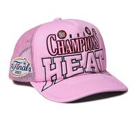 Mitchell & Ness Miami Heat 2013 NBA Finals Champions Foam Front Trucker Cap, Adjustable Hat Pink