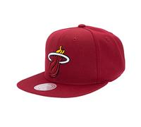 Mitchell & Ness Miami Heat NBA Team Ground 2.0 Original Fit Red Adjustable Snapback Cap