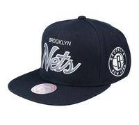 Mitchell & Ness NBA Brooklyn Nets Team Script 2.0 Snapback Nets Cap HHSS3280-BNEYYPPPBLCK