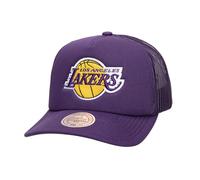 Mitchell & Ness NBA Evergreen Trucker Snapback Cap Los Angeles Lakers Purple, Purple, One Size