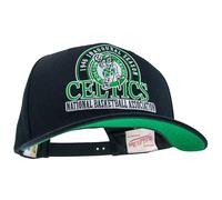 Mitchell & Ness NBA Inaugural Team Pro Crown Snapback Baseball Cap - Adjustable, Men, Women, Children, Unisex, Spring, Summer, Autumn, Winter, Boston Celtics - Black, One Size