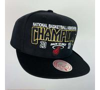 Mitchell & Ness NBA Miami Heat Back 2 Back Champions Embroidered Snapback Hat