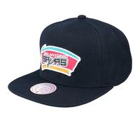 Mitchell & Ness NBA San Antonio Spurs Top Spot Snapback Hwc Spurs Cap HHSS2976-SASYYPPPBLCK