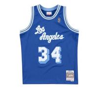 Mitchell & Ness NBA Shaquille O'Neal Los Angeles Lakers 1996-97 Swingman Jersey 'Blue White' SMJYAC18013-LALROYA96SON M