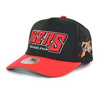 Mitchell & Ness NBA Shredder Stretch Snapback Cap Philadelphia 76ers Black/Red, black, One Size
