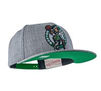 Mitchell & Ness NBA Team Heather 2.0 Snapback, Grey Heather, Boston Celtics, One Size