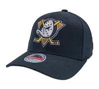 Mitchell & Ness NHL Team Logo Snapback, Black, Anaheim Ducks, Black, One size
