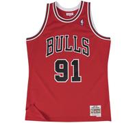 Mitchell & Ness Rodman 91 Replica Swingman Chicago Bulls Jersey Red HWC Shirt