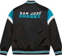 Mitchell & Ness San Jose Sharks NHL Heavyweight Satin Jacket College