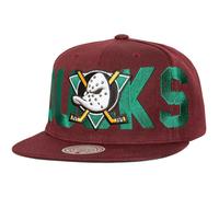 Mitchell & Ness Snapback Cap Full Frontal Anaheim Ducks - One Size Purple