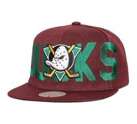 Mitchell & Ness Snapback Cap FULL FRONTAL Anaheim Ducks Purple One Size