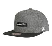 Mitchell & Ness Snapback Cap - Wool Brand Logo Patch Grey