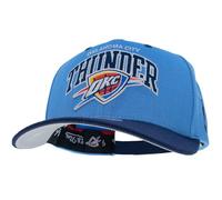 Mitchell & Ness Team Arch Baseball Cap with Classic Red Snapback Closure - NBA/Hardwood Classics, Oklahoma City Thunder (Royal Blue), One Size
