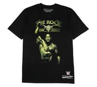 Mitchell & Ness WWE Legends Wrestlemania T-Shirt The Rock Dwayne Johnson, black, L