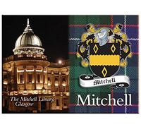 Mitchell Scottish Clan Souvenir Metallic Picture Fridge Magnet, Scottish Gift