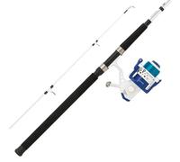 Mitchell Spinning Combo, Neuron Mackerel Rod & Reel Combos, Predator Boat fishing, Canal, Still water, freshwater, sea fishing Angler, Pre Spooled with line, Dark Blue, 6000, 2.10m, 100-300 g