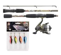 Mitchell Tanager Camo Spinning Combo; 1.82 m Allround Fishing Rod and Reel Set with Line and Lures, Ideal for Trout and Perch, Lightweight and Durable, Unisex, Green Camouflage