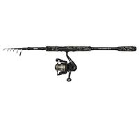 Mitchell Tanager G2 Telespin Combo | Portable Telescopic Spinning Rod & Reel Set for Freshwater Fishing | Smooth Drag | Beginner & Intermediate Anglers | Black, 2.40m Moderate Rod, 2000 Size Reel