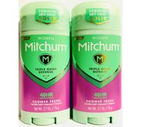 Mitchum Antiperspirant & Deodorant For Women - Invisible Solid - Shower Fresh - Net Wt. 2.7 OZ (76 g) Per Stick - Pack of 2 Sticks