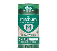 Mitchum Natural Power Deodorant for Men with Bamboo Powder, Cedar Wood, 2.7 oz