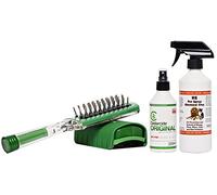 Mite, Flea & Tick brush with rollerball action puts oil on the skin of your pet when grooming. + Cedarcide Original 250ml Refill + KG Pet Spray 500ml