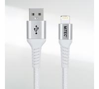 MiTEC 1M Lightening Braided Cable - Silver