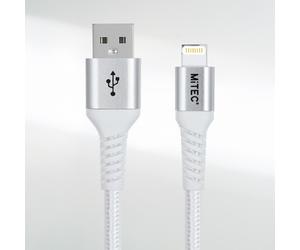MiTEC 1M Lightening Braided Cable - Silver