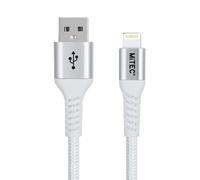 MiTEC 1M Lightening Braided Cable - Silver