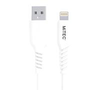 MiTEC MFi Certified 2M USB-A to Lightning, White Fast Charging Cable - Compatible with iPhone 14 13 12 11 XS XR X Pro Max Mini 8 7 6S 6 Plus 5S SE iPad AirPods