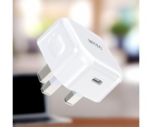 MiTEC MiPOWER Fast USB Mains Charger - White
