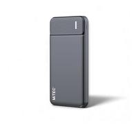 MiTEC MiPOWER Power Bank - Black Universal Portable Power Bank with USB Output for Emergency Charging of Phones and Other Devices (10,000mAh)