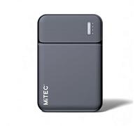 MiTEC MiPOWER 5,000 mAh Power Bank - Black Universal Portable Power Bank with USB Output for Emergency Charging of Phones and Other Devices