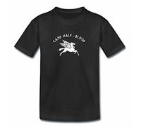 MITEES Childrens Camp Half Blood Tshirt - Kids Girl Boys Percy Jackson Top (Large 9-11) Black
