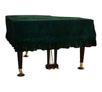Mitef Classic Pleuche Universal Grand Piano Cover Decorative Piano Cover (170cm/66.9inches, green)