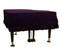 Mitef Classic Pleuche Universal Grand Piano Cover Decorative Piano Cover (180cm/70.8inches, violet)