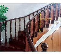 Mitef Stairs Anti-Fall Safety Net Balcony Stairway Patio Railing Fence Mesh for Child Pets Toy,Coffee,0.8x1m/2.6x3.2ft